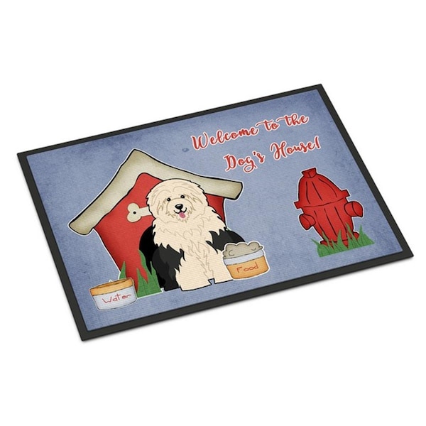 Carolines Treasures Dog House Collection Old English Sheepdog Indoor or Outdoor Mat, 24 x 0.25 x 36 in. BB2850JMAT - main